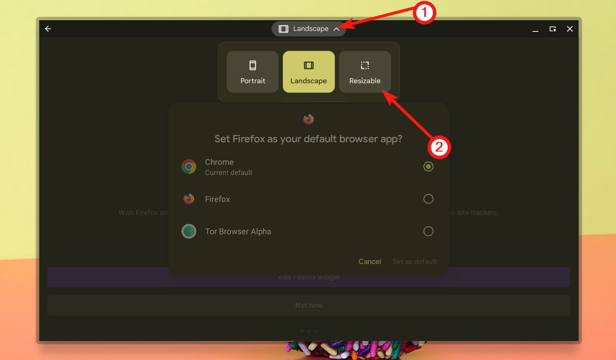 How to Install Firefox on Chromebook (3 Ways) 4 Set to resizeable